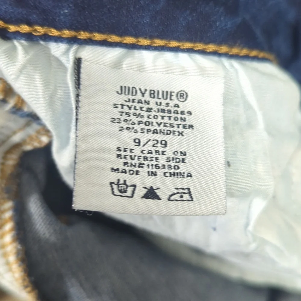 Judy Blue Jeans Women's 29 Blue Skinny Fit Moto Denim - Picture 11 of 12